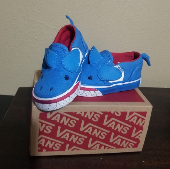 Van's On The Walk Baby Shark Blue Shoes Baby - Picture 11 of 11